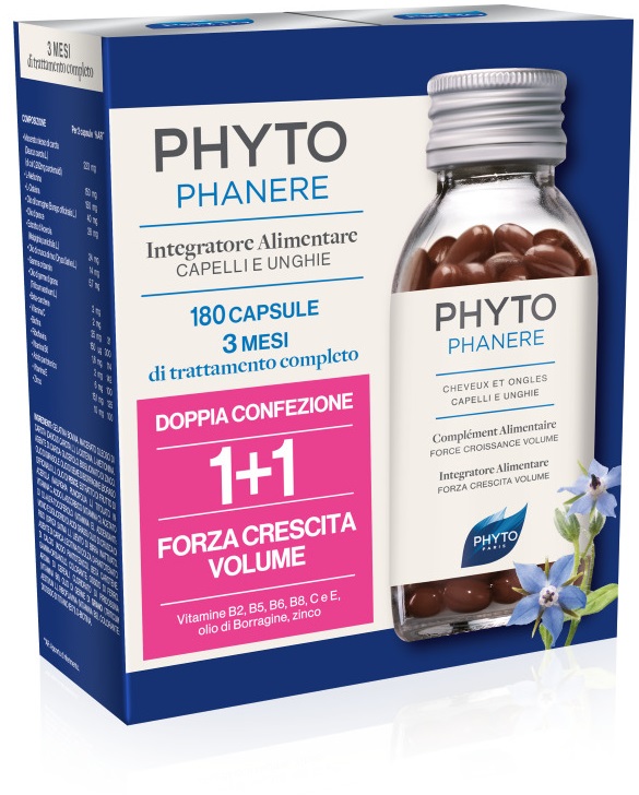 PHYTO PARIS PHYTOPHANERE INTEGRATORE ALIMENTARE CAPELLI/UNGHIE 90+90 CAPSULE - farmanauta.it