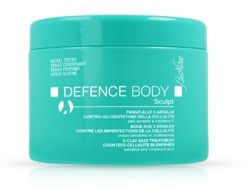DEFENCE BODY ANTICELLULITE FANGO ALLE 3 ARGILLE VASO 500 G - farmanauta.it