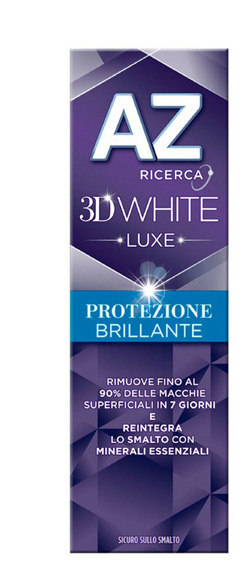 DENTIFRICIO AZ 3D WHITE LUXE PROT BRILLANTE 75 ML - farmanauta.it