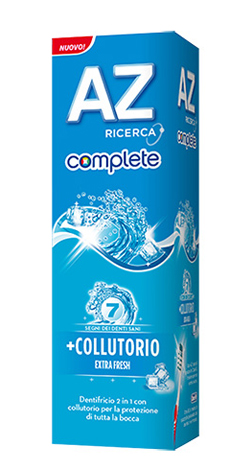 DENTIFRICIO AZ COMPLETE EXTRA FRESH + COLLUTORIO 75 ML - farmanauta.it
