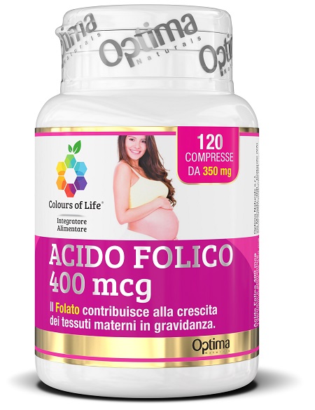 COLOURS OF LIFE ACIDO FOLICO 400 MCG 120 COMPRESSE 350 MG - farmanauta.it