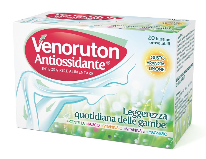 VENORUTON ANTIOSSIDANTE 20 BUSTINE OROSOLUBILI MONODOSE - farmanauta.it
