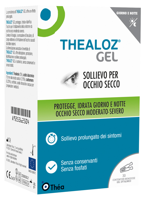 THEALOZ GEL OFTALMICO 30 CONTENITORI MONODOSE 0,4 G - farmanauta.it