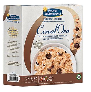 PIACERI MEDITERRANEI CEREALORO FIOCCHI RISO MAIS E CIOCCOLATO 250 G - farmanauta.it