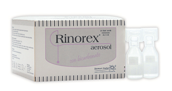 FIALA PER AEROSOL RINOREX BICARBONATO 25 FIALE 3 ML - farmanauta.it