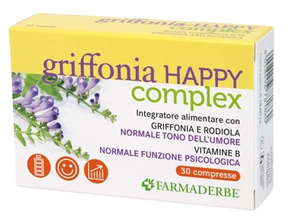 GRIFFONIA HAPPY COMPLEX 30 COMPRESSE - farmanauta.it