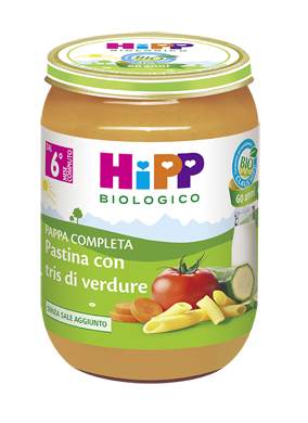 HIPP BIO HIPP BIO PAPPA PRONTA PAST TRIS DI VERDURE 190 G - farmanauta.it