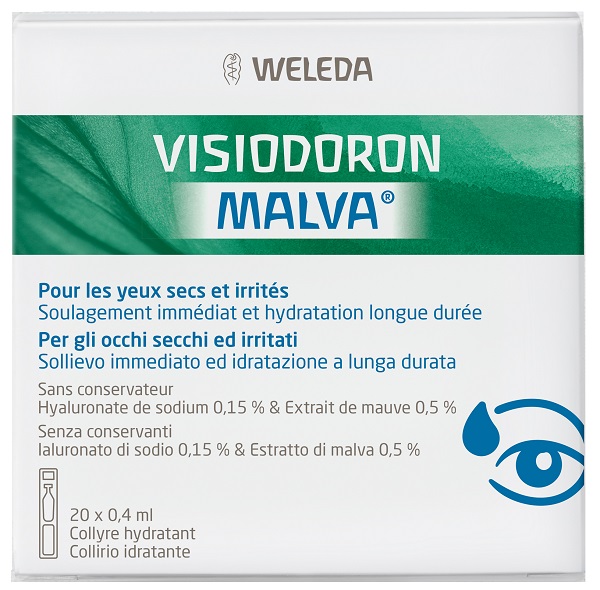 GOCCE OCULARI VISIODORON MALVA 20 MONODOSE DA 0,4 ML - farmanauta.it