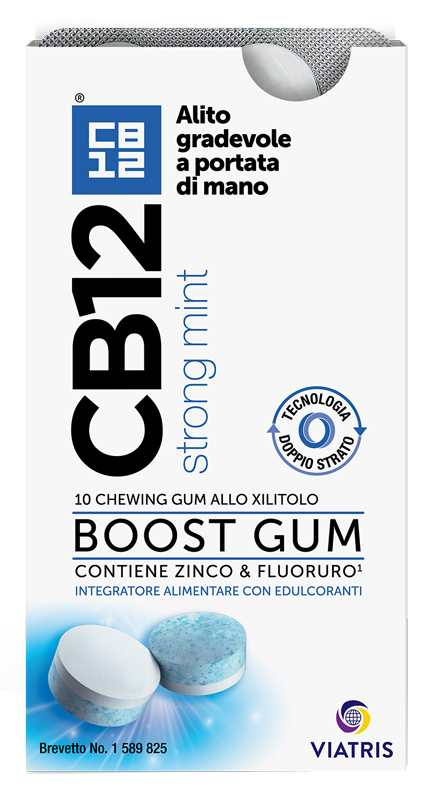 CB12 BOOST 10 CHEWING-GUM ZINCO E FLUORURO NEW FORMULATION - farmanauta.it