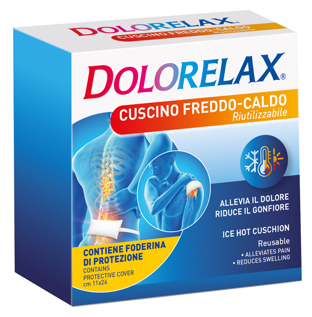 ICE HOT DOLORELAX CUSCINO RIUTILIZZABILE 11X26 CM 2 PEZZI - farmanauta.it