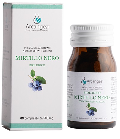 MIRTILLO NERO BIOLOGICO 60 COMPRESSE - farmanauta.it