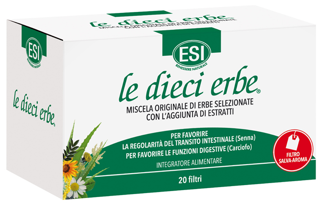 ESI LE DIECI ERBE TISANA 20 FILTRI - farmanauta.it