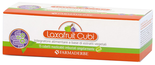 LAXAFRUIT 15 CUBETTI MASTICABILI 150 G - farmanauta.it