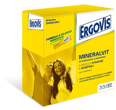 ERGOVIS MINERALVIT 20 BUSTE OROSOLUBILI 30 G - farmanauta.it