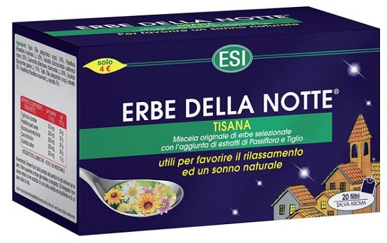 ESI ERBE DELLA NOTTE TISANA 20 FILTRI ASTUCCIO 40 G - farmanauta.it