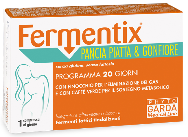 FERMENTIX PANCIA PIATTA E GONFIORE 20 COMPRESSE - farmanauta.it
