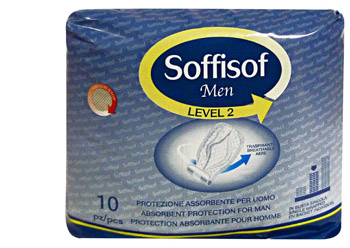 PANNOLONE PER INCONTINENZA SAGOMATO SOFFISOF MEN LEVEL 2 10 PEZZI - farmanauta.it