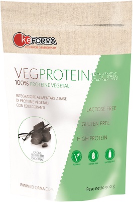 VEG PROTEIN 100% BLACK CHOCOLATE BUSTA 900 G - farmanauta.it