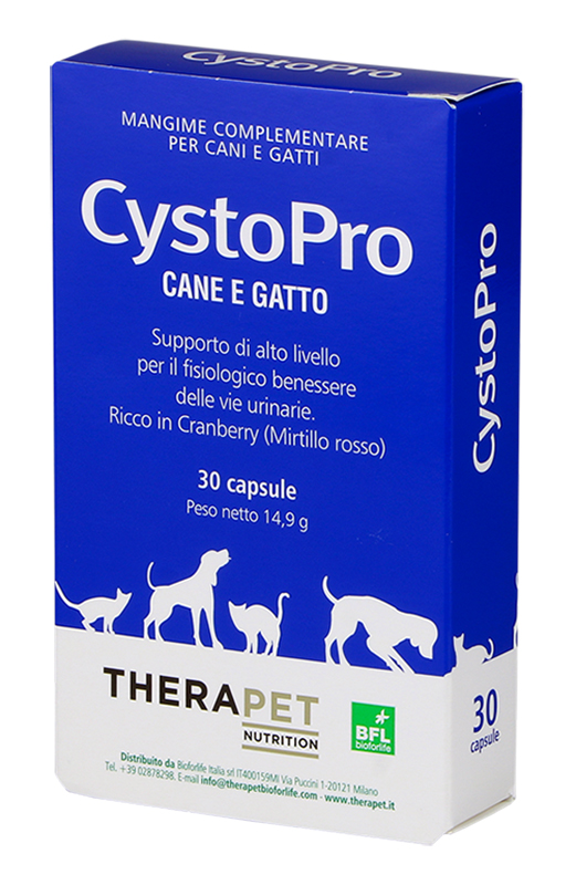 CYSTOPRO THERAPET 30 CAPSULE - farmanauta.it