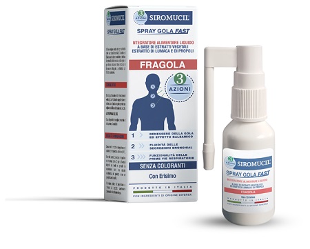 SIROMUCIL 3 AZIONI SPRAY GOLA FAST 15 ML - farmanauta.it