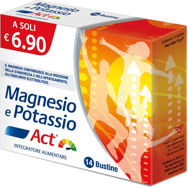 MAGNESIO E POTASSIO ACT 14 BUSTINE 5 G - farmanauta.it