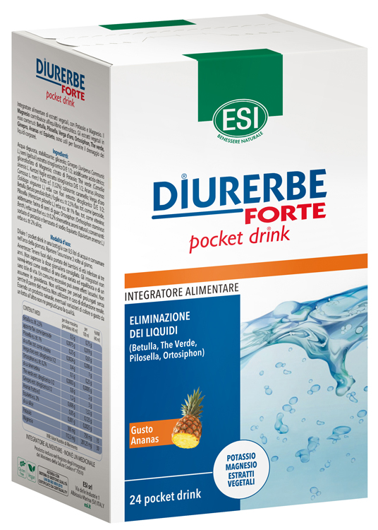 ESI DIURERBE FORTE POCKET DRINK ANANAS 24 X 20 ML - farmanauta.it