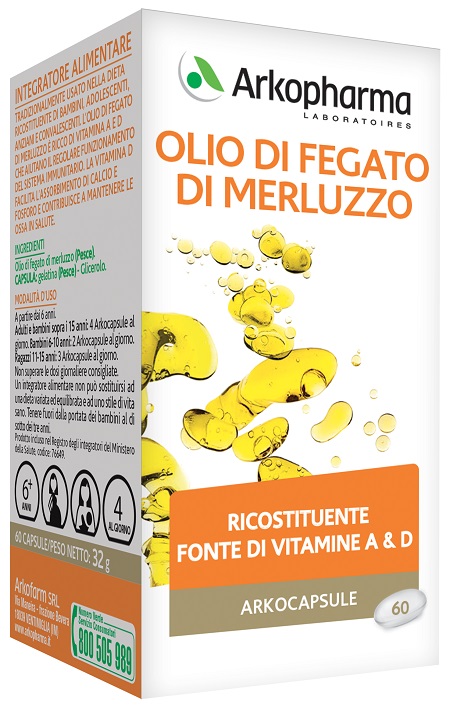ARKO CAPSULE OLIO FEG MERLUZ 60PRL - farmanauta.it
