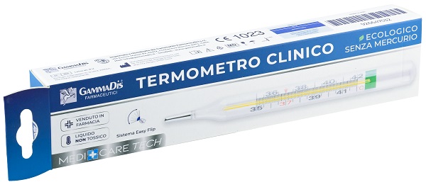 TERMOMETRO CLINICO ECOLOGICO SENZA MERCURIO 1 PEZZO - farmanauta.it