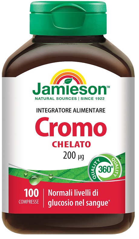 JAMIESON CROMO CHELATO 100 COMPRESSE - farmanauta.it