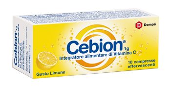 CEBION EFFERVESCENTE VITAMINA C LIMONE 10 COMPRESSE - farmanauta.it