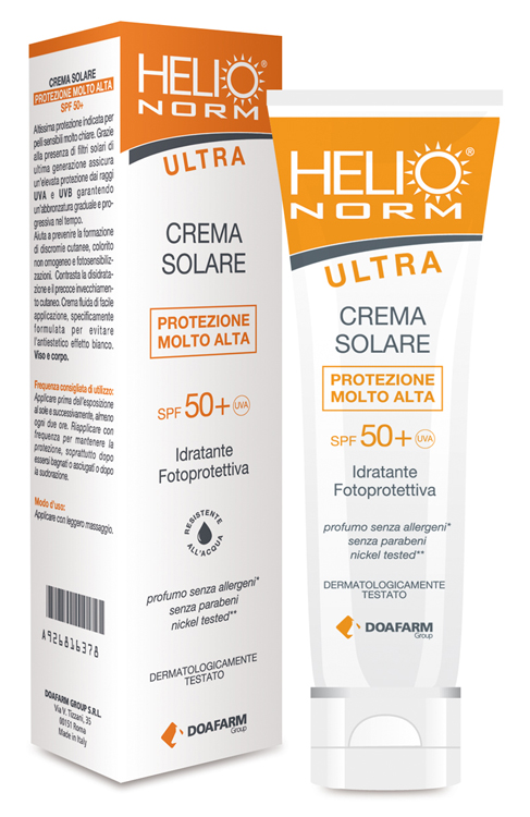 HELIONORM ULTRA CREMA SOLARE SPF 50+ 100 ML - farmanauta.it