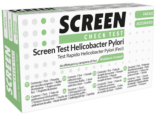 SCREEN TEST RAPIDO ANTIGENI HELICOBACTER PYLORI FECI UMANE - farmanauta.it