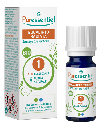 PURESSENTIEL EUCALIPTO RADIATA OLIO ESSENZIALE BIO 10 ML - farmanauta.it