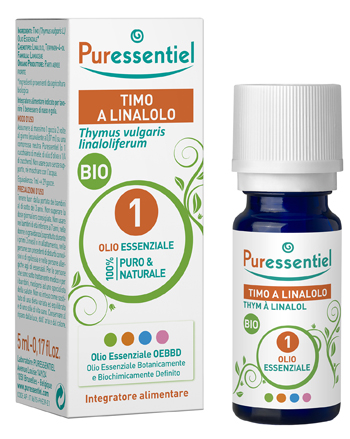 PURESSENTIEL TIMO A LINALOLO OLIO ESSENZIALE BIO 5 ML - farmanauta.it