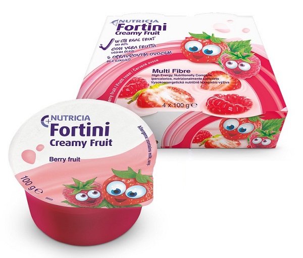 FORTINI CREAMY FRUIT MULTI FIBRE FRUTTI ROSSI 4X100 G - farmanauta.it