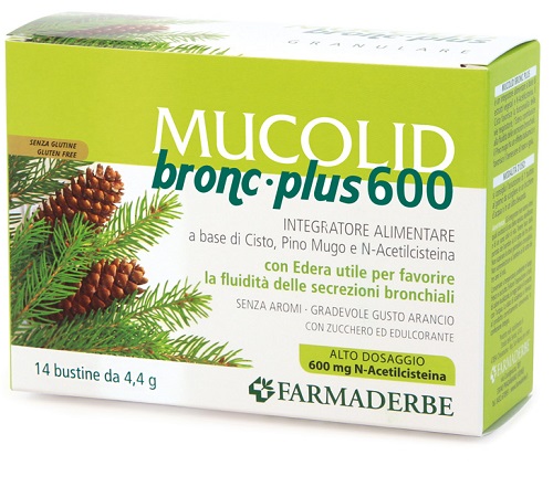 MUCOLID BRONC PLUS 600 14 BUSTINE - farmanauta.it