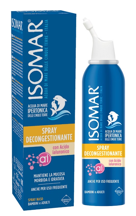 ISOMAR SPRAY DECONGESTIONANTE ACIDO IALURONICO 100 ML - farmanauta.it