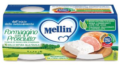 MELLIN BABY FORMAGGINO CON PROSCIUTTO 2 X 80 G - farmanauta.it