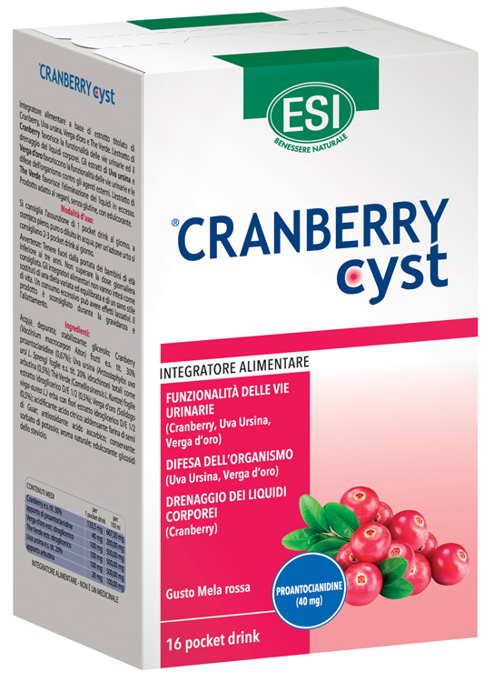 ESI CRANBERRY CYST POCKET DRINK 16 BUSTINE - farmanauta.it