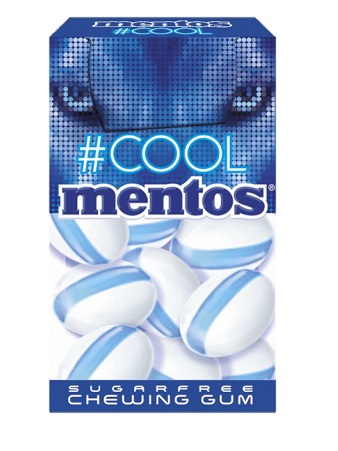 MENTOS COOL WILD MINT 22 G CHEWING GUM SENZA ZUCCHERO - farmanauta.it