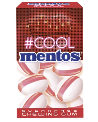 MENTOS COOL STRAWBERRY 22 G CHEWING GUM SENZA ZUCCHERO - farmanauta.it