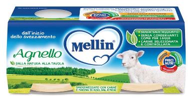 MELLIN OMOGENEIZZATO AGNELLO 2 X 120 G - farmanauta.it