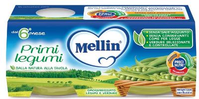 MELLIN OMOGENEIZZATO PRIMI LEGUMI 2 X 80 G - farmanauta.it