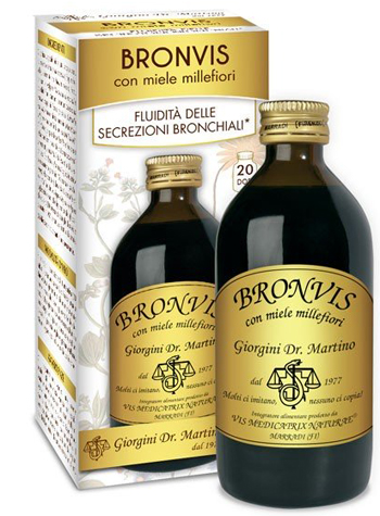 BRONVIS CON MIELE MILLEFIORI 200 ML - farmanauta.it