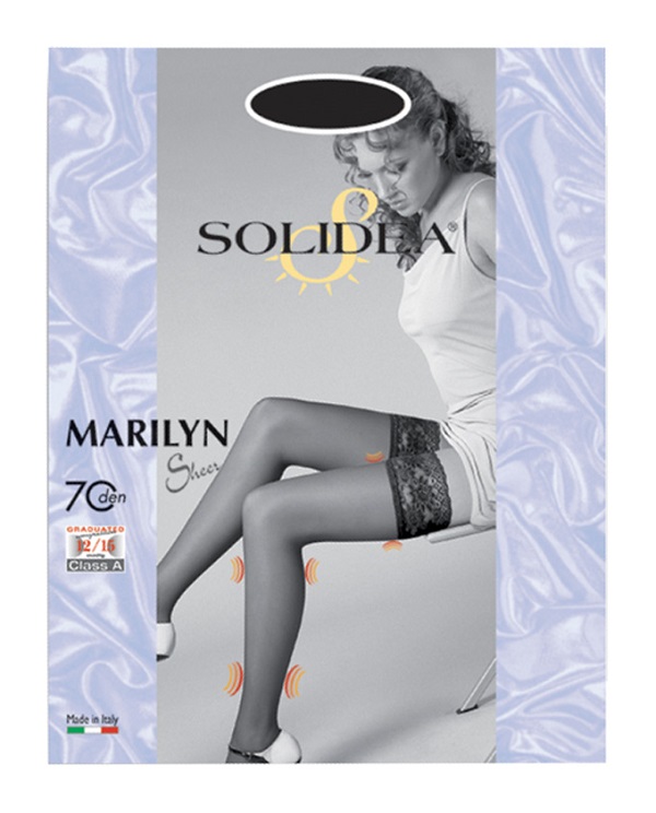 MARILYN 70 SHEER CALZA AUTOREGGENTE NERO 4XL - farmanauta.it