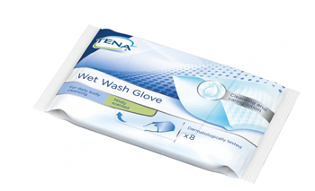 TENA WET WASH GLOVE GUANTO DETERGENTE UMIDIFICATO 8 PEZZI - farmanauta.it