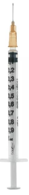 SIRINGA PER INSULINA EXTRAFINE TUB 1ML 100 UI AGO REMOVIBILE 26 GAUGE 0,45X12 MM 1 PEZZO - farmanauta.it