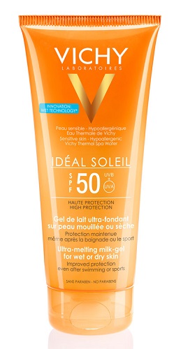 IDEAL SOLEIL GEL WET CORPO SPF50 200 ML - farmanauta.it