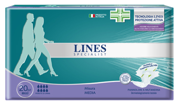 LINES SPECIALIS PANNOLONE A MUTANDINA MAXI MEDIA FARMA 20 PEZZI - farmanauta.it