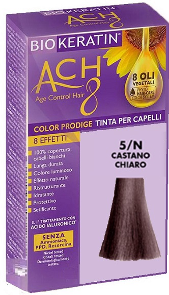 BIOKERATIN ACH8 COLOR PRODIGE 5/N CASTANO CHIARO - farmanauta.it